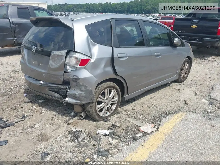 2010 Honda Fit Sport VIN: JHMGE8H4XAS021299 Lot: 45376249