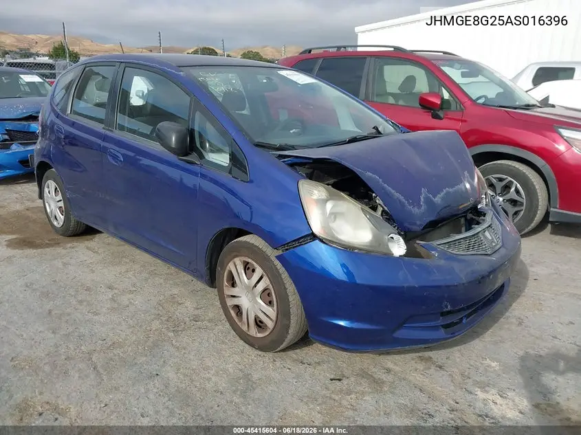2010 Honda Fit VIN: JHMGE8G25AS016396 Lot: 45415604