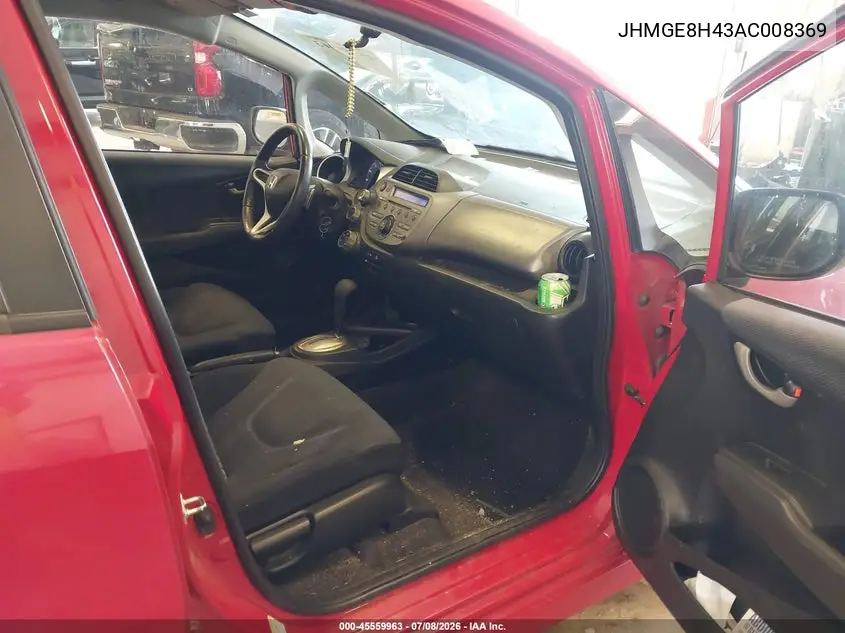 2010 Honda Fit Sport VIN: JHMGE8H43AC008369 Lot: 45559963