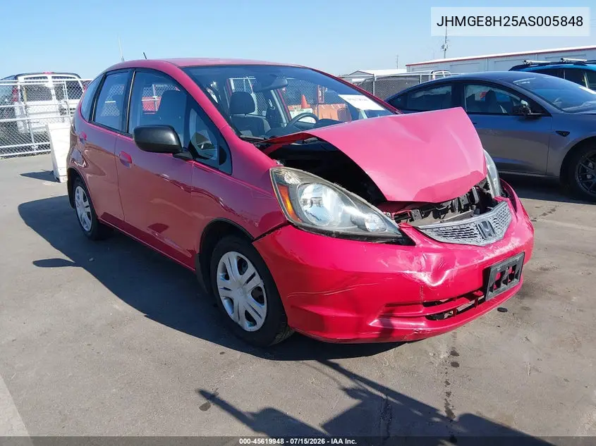 2010 Honda Fit VIN: JHMGE8H25AS005848 Lot: 45619948