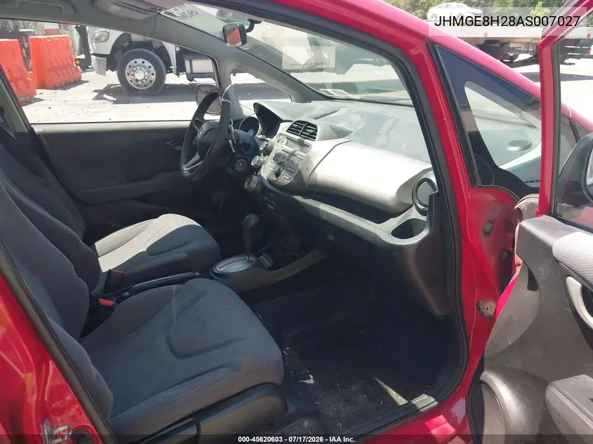2010 Honda Fit VIN: JHMGE8H28AS007027 Lot: 45620603