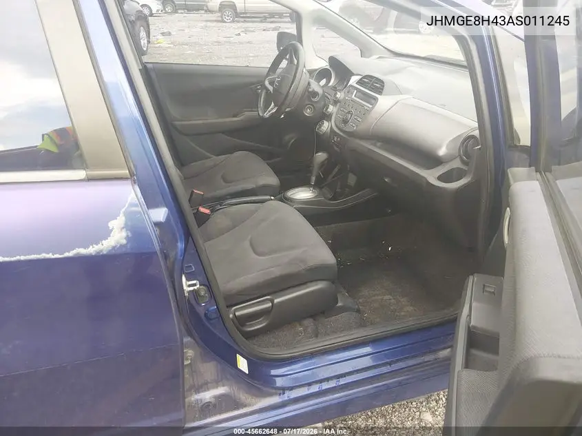 2010 Honda Fit Sport VIN: JHMGE8H43AS011245 Lot: 45662648