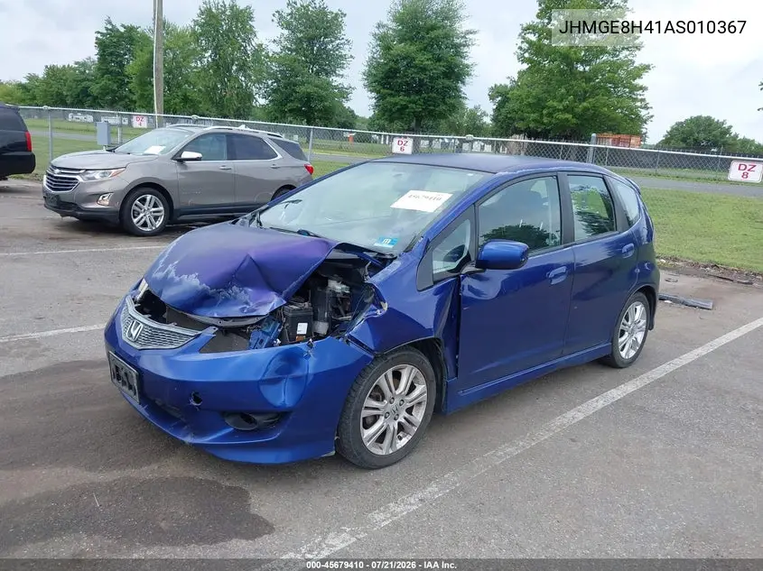 2010 Honda Fit Sport VIN: JHMGE8H41AS010367 Lot: 45679410