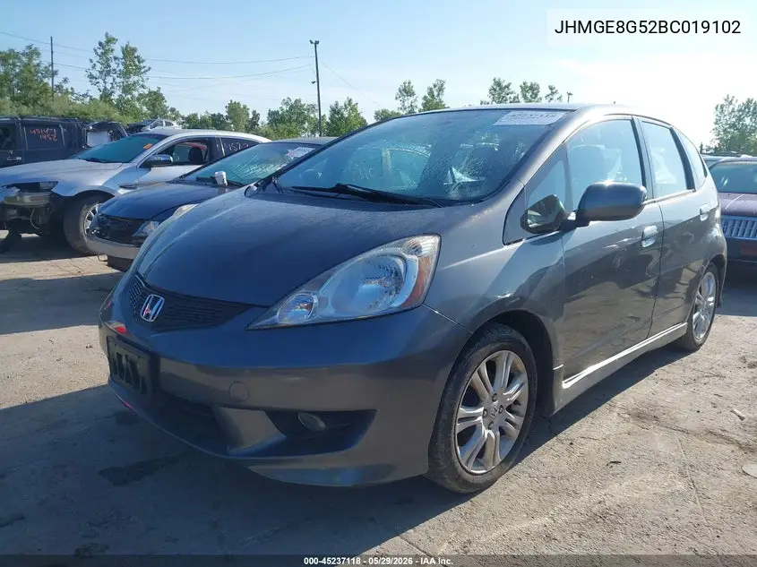 2011 Honda Fit Sport VIN: JHMGE8G52BC019102 Lot: 45237118