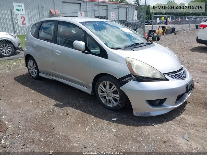 2011 Honda Fit Sport VIN: JHMGE8H53BC015719 Lot: 45566447