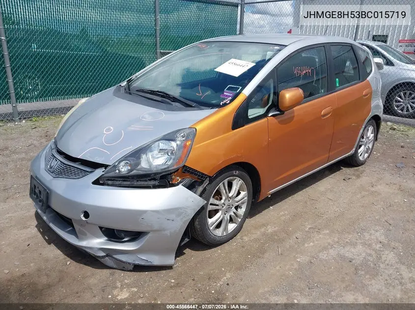 2011 Honda Fit Sport VIN: JHMGE8H53BC015719 Lot: 45566447