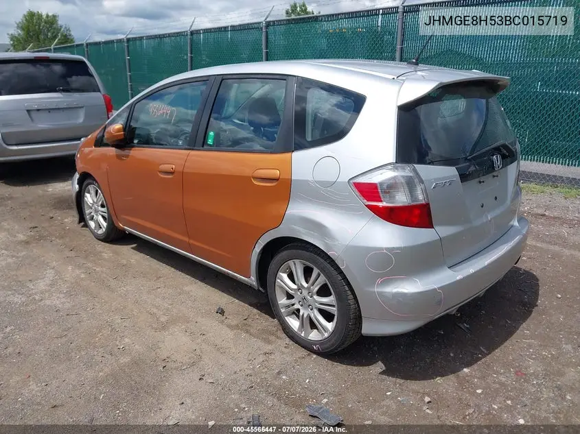 2011 Honda Fit Sport VIN: JHMGE8H53BC015719 Lot: 45566447