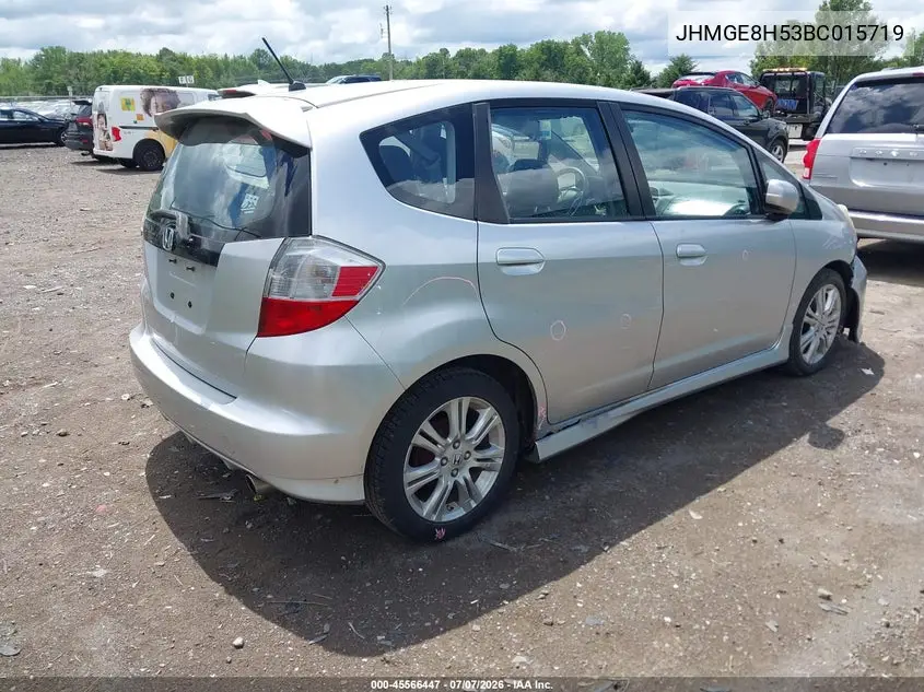 2011 Honda Fit Sport VIN: JHMGE8H53BC015719 Lot: 45566447