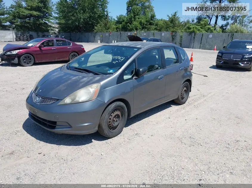 2011 Honda Fit VIN: JHMGE8H31BS007395 Lot: 45622175
