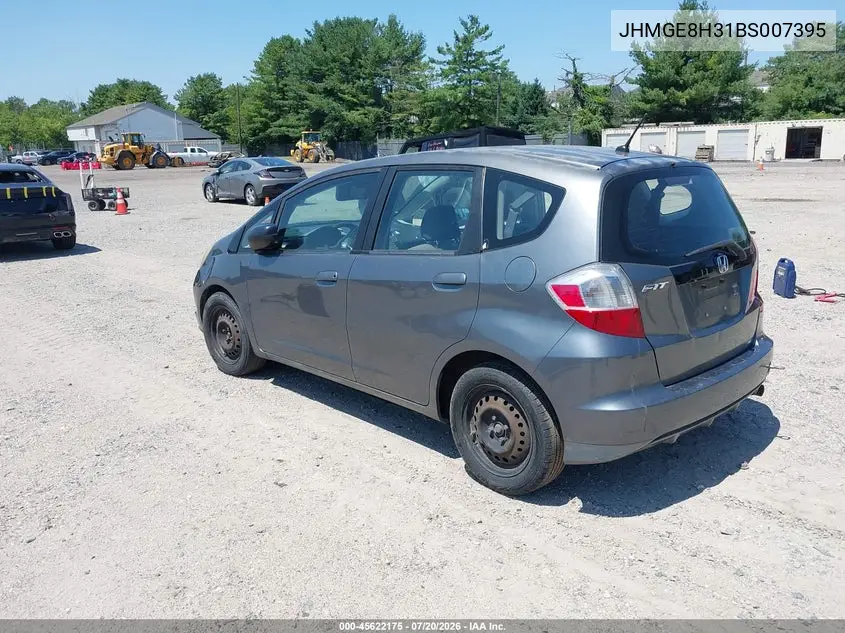 2011 Honda Fit VIN: JHMGE8H31BS007395 Lot: 45622175