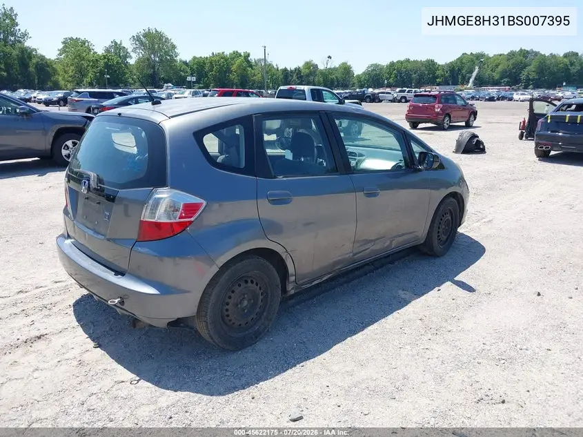 2011 Honda Fit VIN: JHMGE8H31BS007395 Lot: 45622175