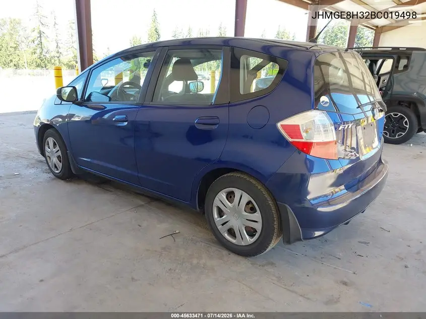 2011 Honda Fit VIN: JHMGE8H32BC019498 Lot: 45633471