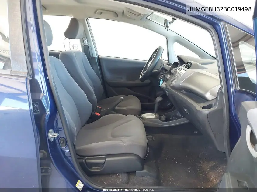 2011 Honda Fit VIN: JHMGE8H32BC019498 Lot: 45633471
