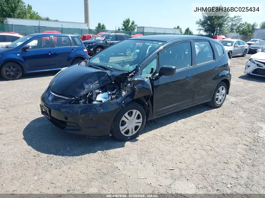 2011 Honda Fit VIN: JHMGE8H36BC025434 Lot: 45679100