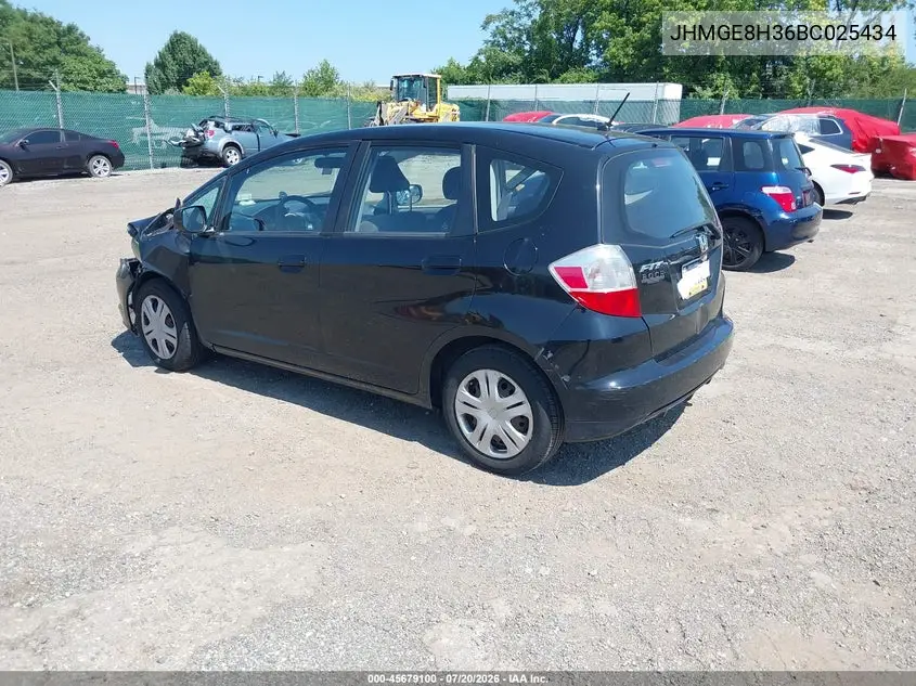 2011 Honda Fit VIN: JHMGE8H36BC025434 Lot: 45679100