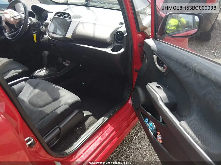 2011 Honda Fit Sport VIN: JHMGE8H53BC000038 Lot: 45679998