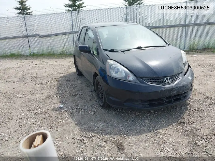 2012 Honda Fit Lx VIN: LUCGE8H59C3000625 Lot: 12626101