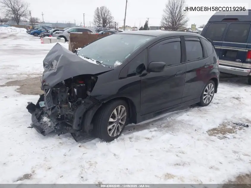 JHMGE8H58CC019296 2012 Honda Fit Sport