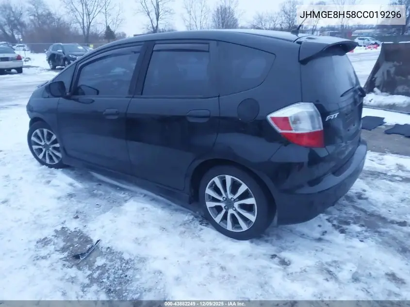 JHMGE8H58CC019296 2012 Honda Fit Sport