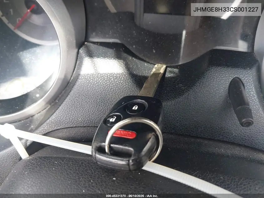 JHMGE8H33CS001227 2012 Honda Fit