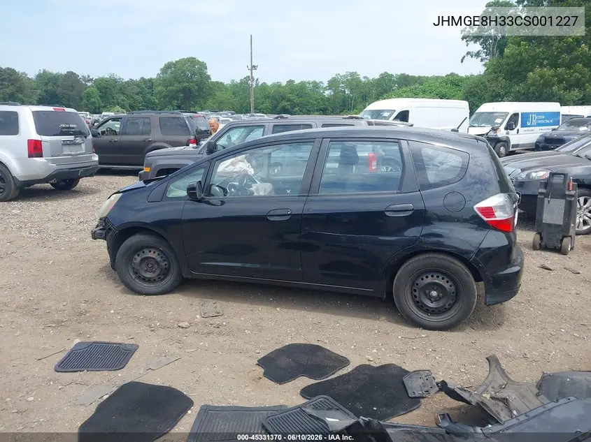 JHMGE8H33CS001227 2012 Honda Fit