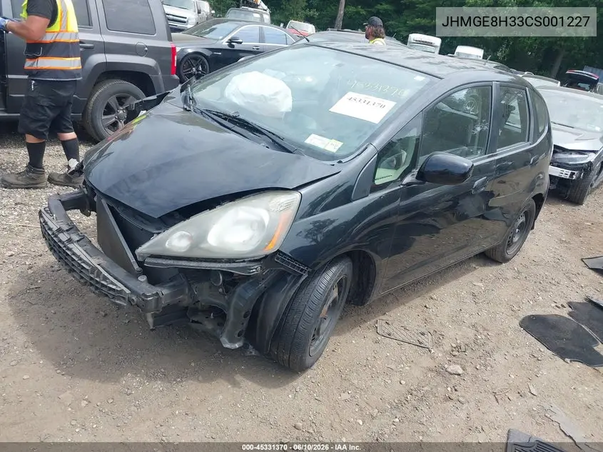 JHMGE8H33CS001227 2012 Honda Fit
