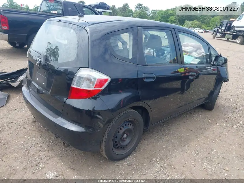 JHMGE8H33CS001227 2012 Honda Fit