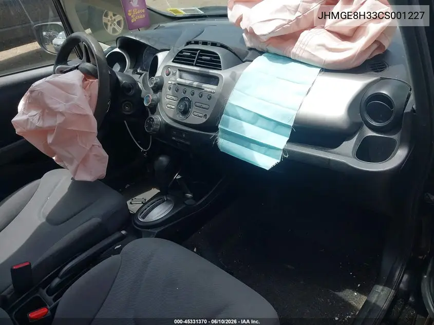 JHMGE8H33CS001227 2012 Honda Fit