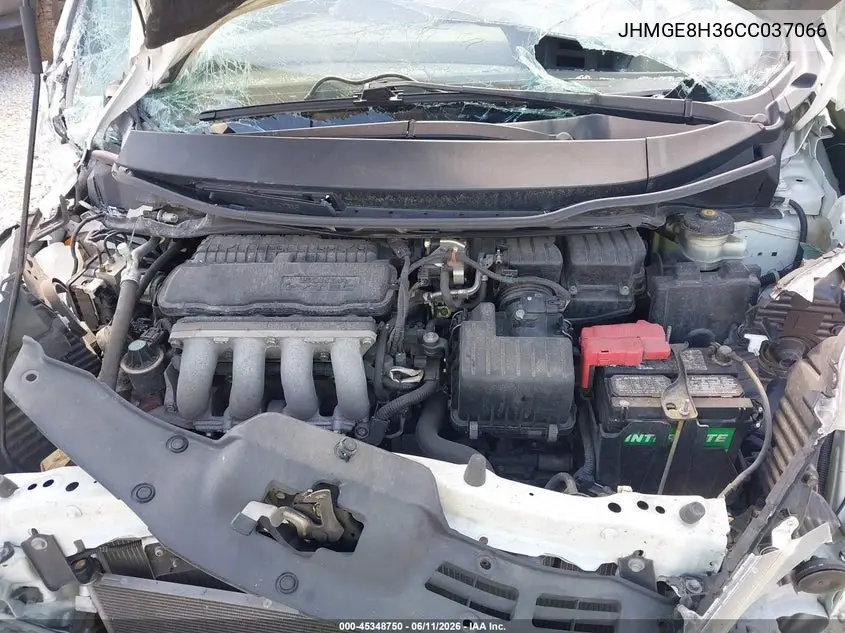 2012 Honda Fit VIN: JHMGE8H36CC037066 Lot: 45348750