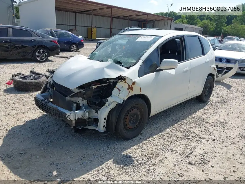 2012 Honda Fit VIN: JHMGE8H36CC037066 Lot: 45348750