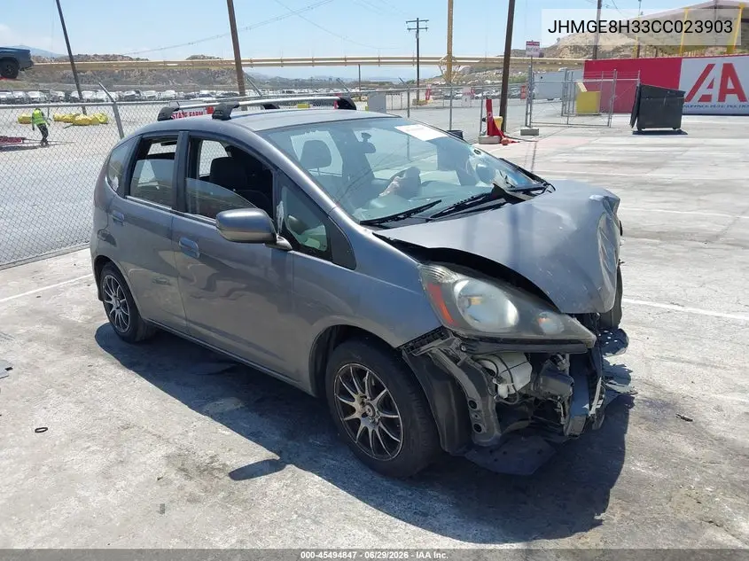 2012 Honda Fit VIN: JHMGE8H33CC023903 Lot: 45494847