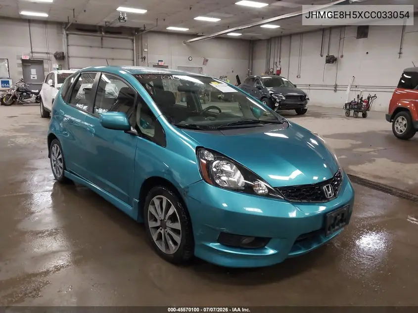 2012 Honda Fit Sport VIN: JHMGE8H5XCC033054 Lot: 45570100