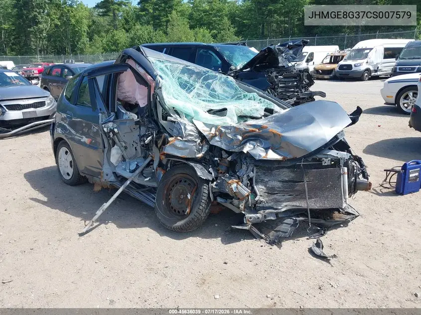2012 Honda Fit VIN: JHMGE8G37CS007579 Lot: 45636039