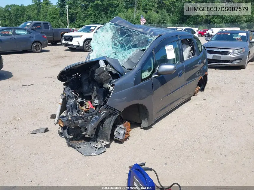 2012 Honda Fit VIN: JHMGE8G37CS007579 Lot: 45636039