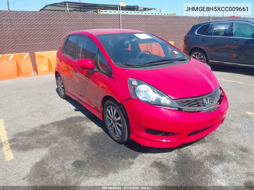 2012 Honda Fit Sport VIN: JHMGE8H5XCC009661 Lot: 45640354