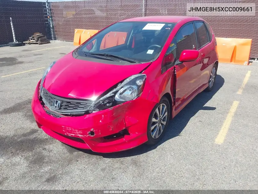 2012 Honda Fit Sport VIN: JHMGE8H5XCC009661 Lot: 45640354