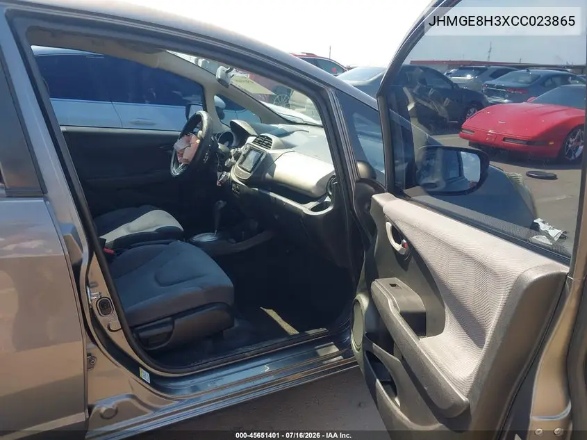 2012 Honda Fit VIN: JHMGE8H3XCC023865 Lot: 45651401
