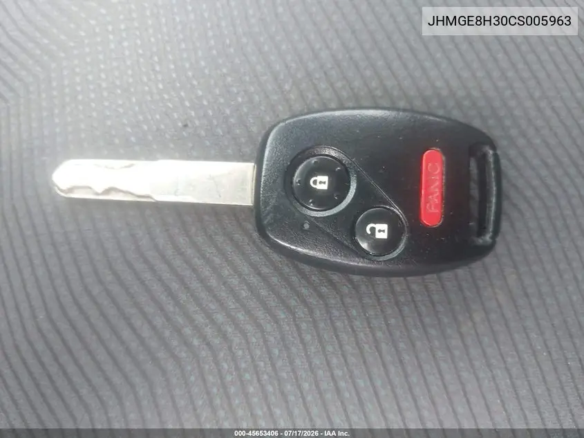 2012 Honda Fit VIN: JHMGE8H30CS005963 Lot: 45653406
