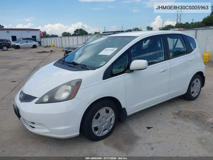 2012 Honda Fit VIN: JHMGE8H30CS005963 Lot: 45653406