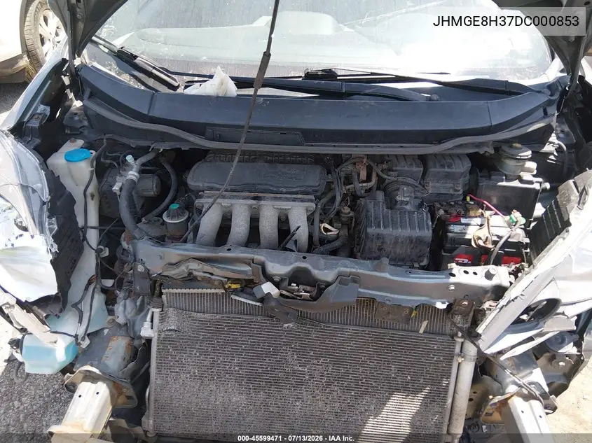2013 Honda Fit VIN: JHMGE8H37DC000853 Lot: 45599471