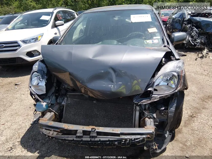 2013 Honda Fit VIN: JHMGE8H37DC000853 Lot: 45599471