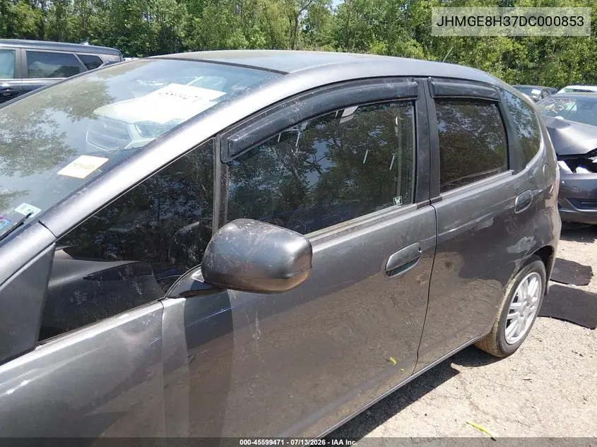 2013 Honda Fit VIN: JHMGE8H37DC000853 Lot: 45599471