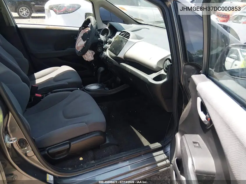 2013 Honda Fit VIN: JHMGE8H37DC000853 Lot: 45599471