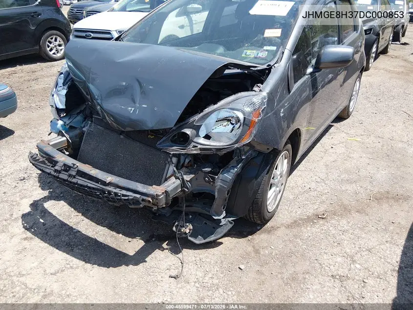 2013 Honda Fit VIN: JHMGE8H37DC000853 Lot: 45599471