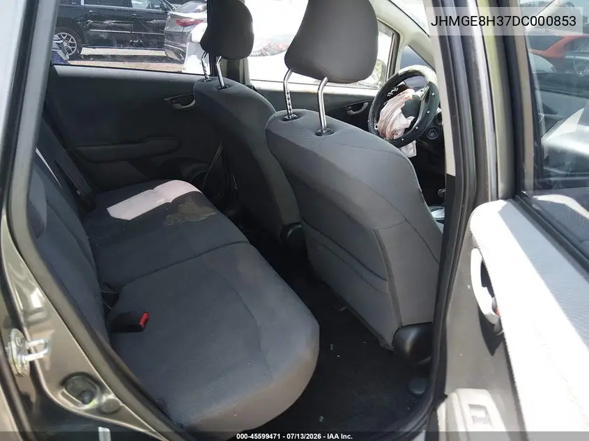 2013 Honda Fit VIN: JHMGE8H37DC000853 Lot: 45599471