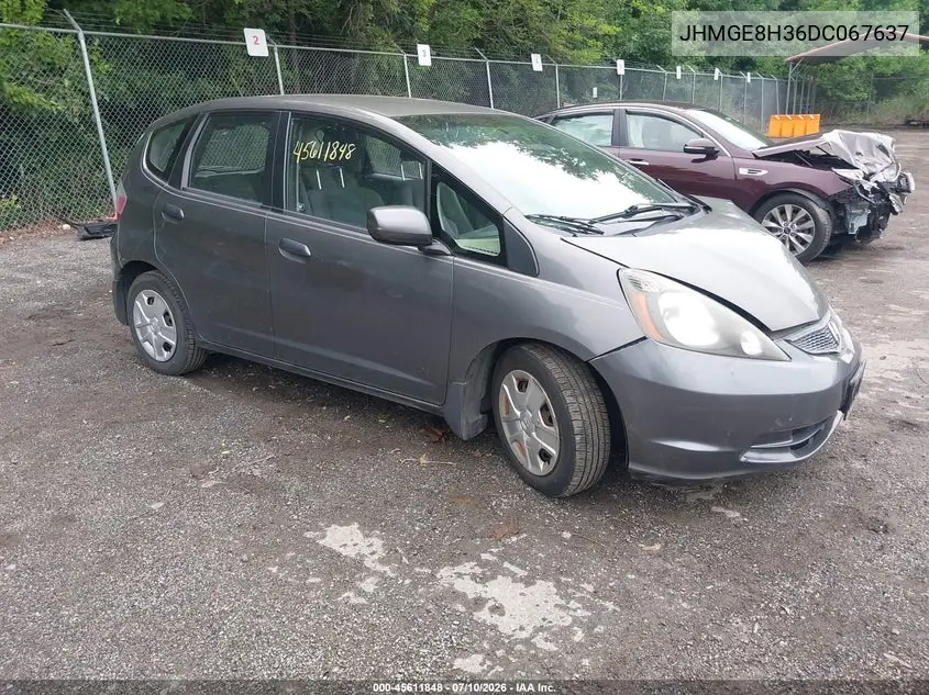 2013 Honda Fit VIN: JHMGE8H36DC067637 Lot: 45611848