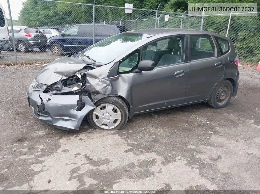 2013 Honda Fit VIN: JHMGE8H36DC067637 Lot: 45611848