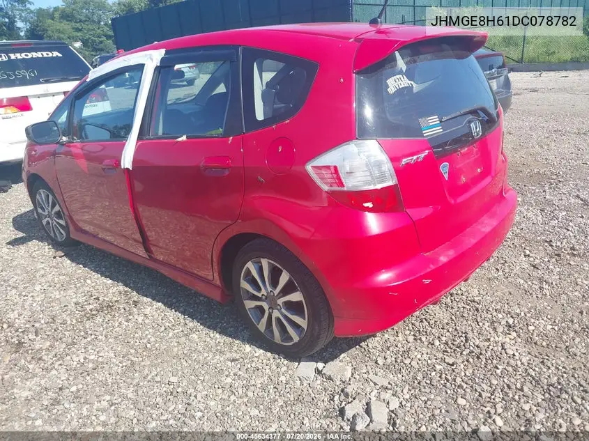 2013 Honda Fit Sport VIN: JHMGE8H61DC078782 Lot: 45634377