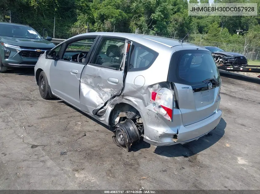 2013 Honda Fit VIN: JHMGE8H30DC057928 Lot: 45637727