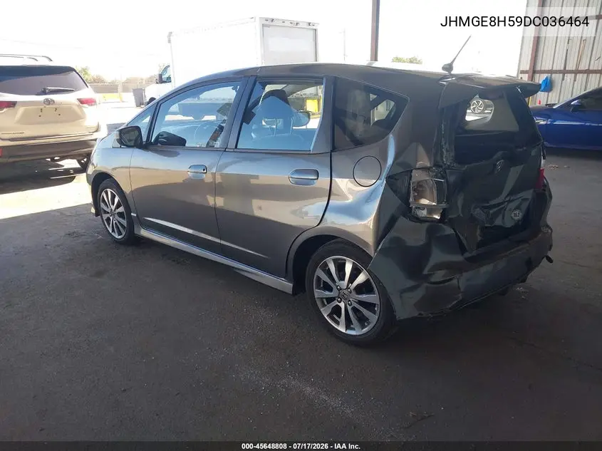 2013 Honda Fit Sport VIN: JHMGE8H59DC036464 Lot: 45648808